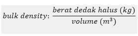 rumus dedak padi